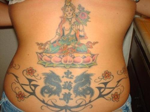 Lowerback Buddhist Tattoo