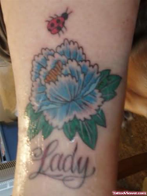 Beautiful Lady Bug Tattoo