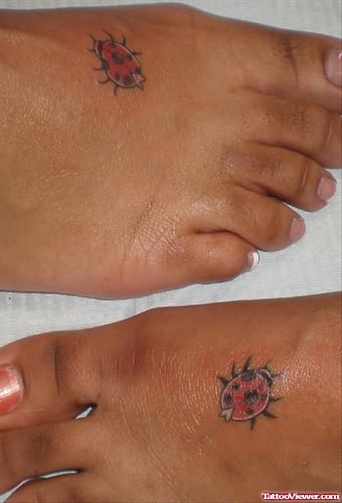 Bug Tattoo On Feet