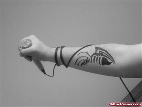 Trendy Bug Tattoo On Arm
