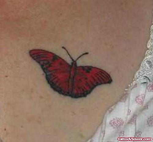 Colourful Bug Tattoo Design On Back