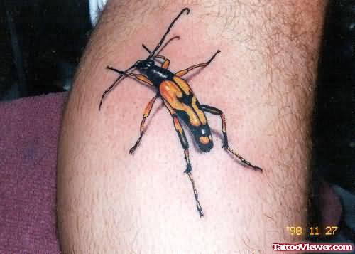 Dangerous Bug Tattoo On Arm