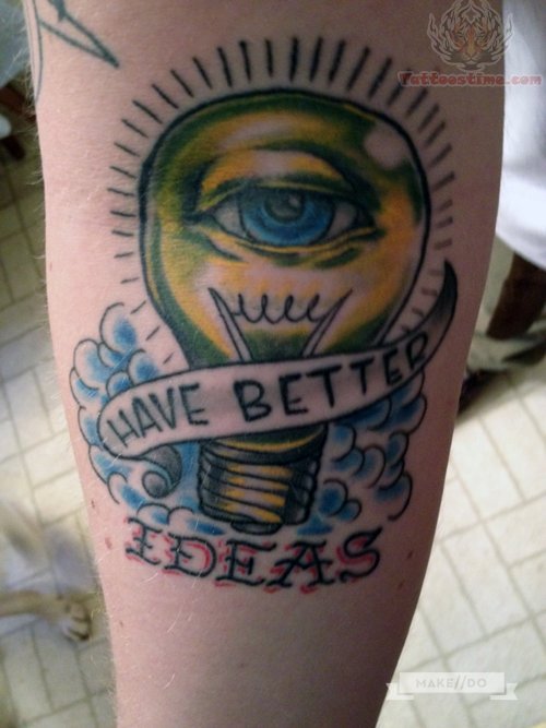 Better Ideas Bulb Tattoo