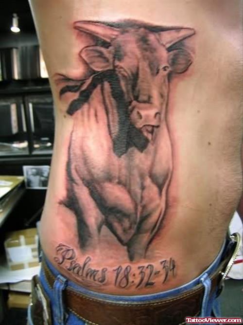 Ribs Bull Tattoo