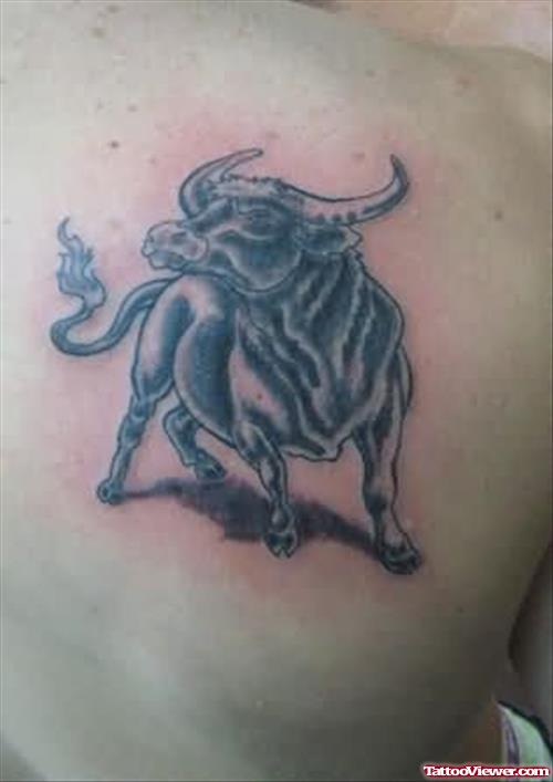 Back Bull Tattoo Design