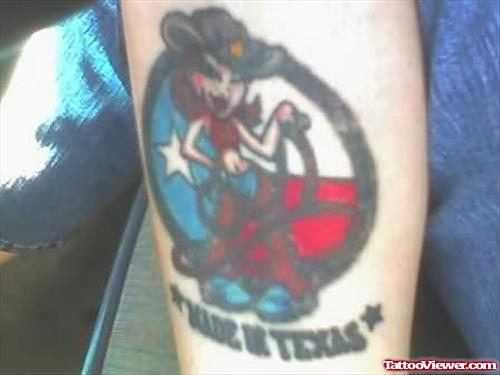 Bullfighter Texas - Bull Tattoo