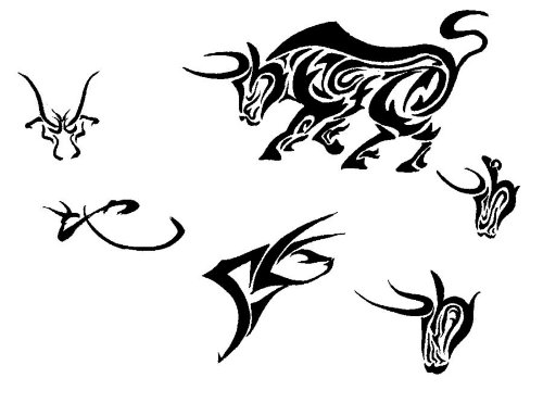 Some Designs On Bull Tattoos