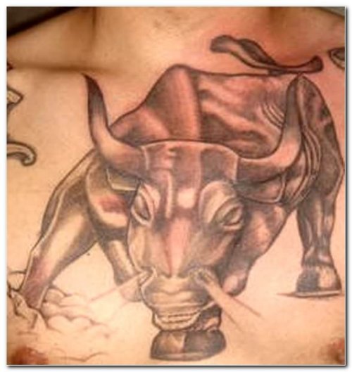 Bull Tattoos For Chest