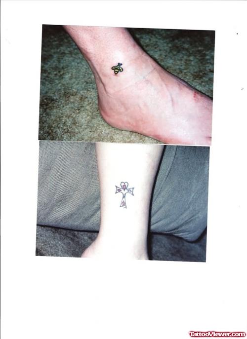 Bumblebee Tattoo On Ankle