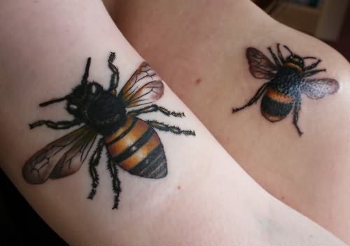 Bumblebee Black Ink Tattoo