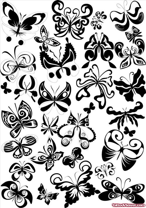 Beautiful Butterfly Tattoos Designs