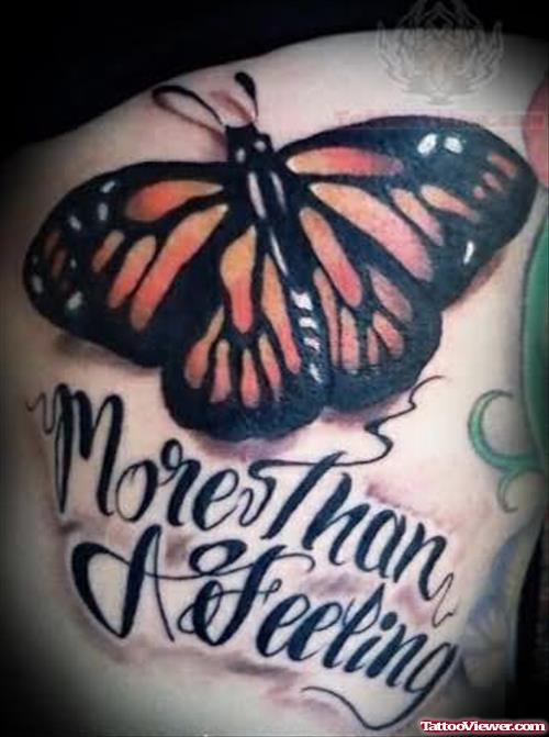 More Than A Feeling - Butterfly Tattoo