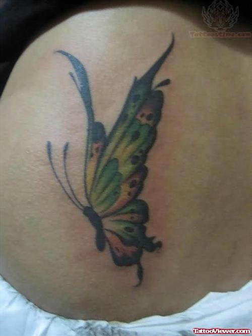 Butterfly Tattoo on Side Rib