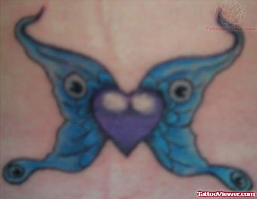 Color Ink Butterflies Tattoo