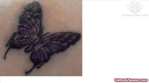 Butterfly Tattoo Closeup Image