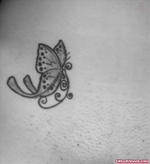 Butterfly Tattoo On Hip