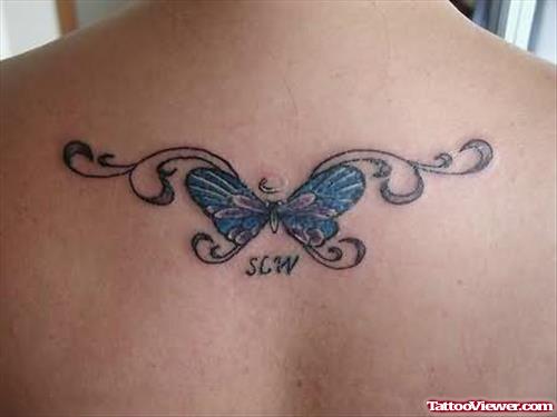 Butterfly Tattoo Design For Back