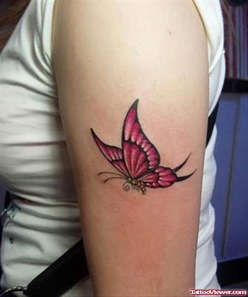 Pretty Butterfly Tattoo on Arm