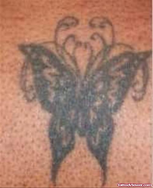 Lovely Black Butterfly Tattoos
