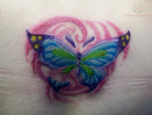 Color Butterfly Tattoo