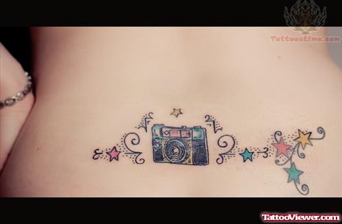 Stars And Camera Tattoo