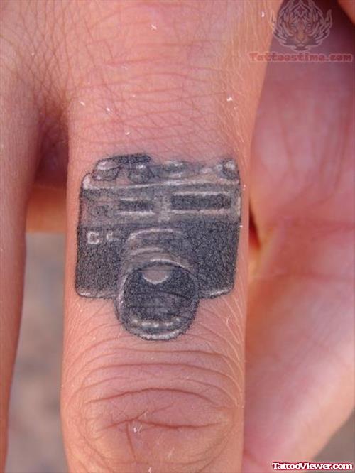 Camera Ring - Finger Tattoo