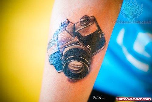 Photo Camera Tattoo