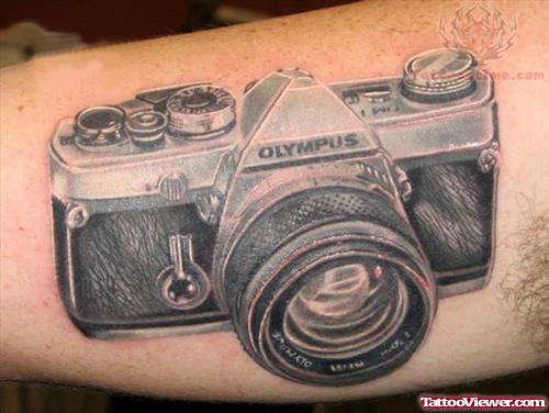 Olympus Camera Tattoo