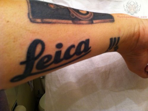 Leica Camera Tattoo