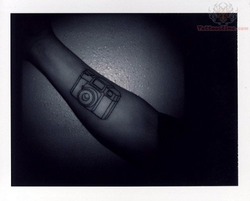 Camera Tattoo Picture On Arm