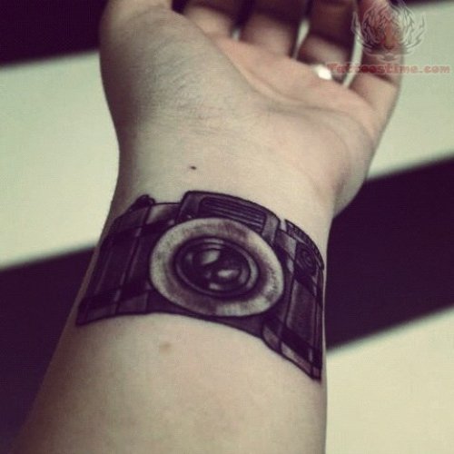 Camera Still Photography Tattoo On Wrist