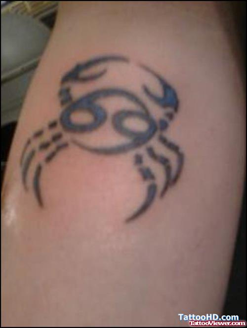 Zodiac Cancer Tattoo On Sleeve