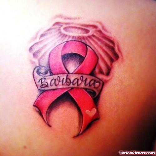 Colored Brain Cancer Symbol Tattoo