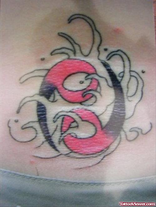 Awesome Cancer Zodiac Tattoo