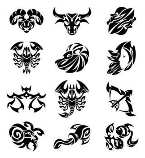 Zodiac And Cancer Tattoo Design