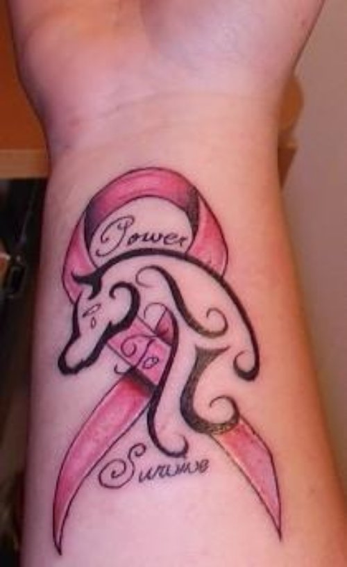 amazing Breast Cancer Cancer Tattoo On Wrist