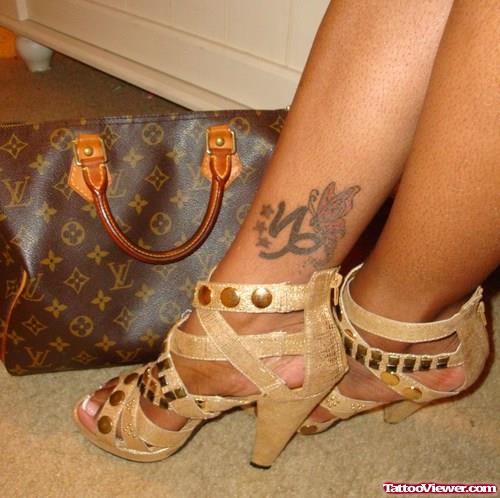 Capricorn Tattoo On Girl Ankle