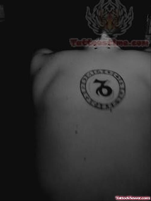 Dark Capricorn Zodiac Tattoo