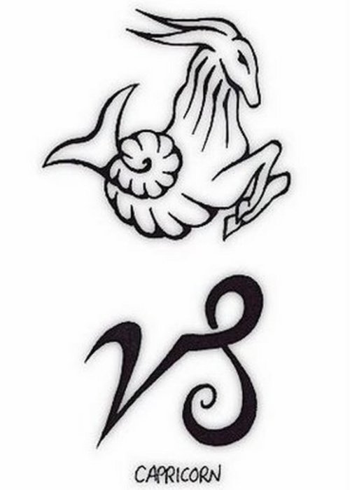 Awesome Capricorn Tattoos Design