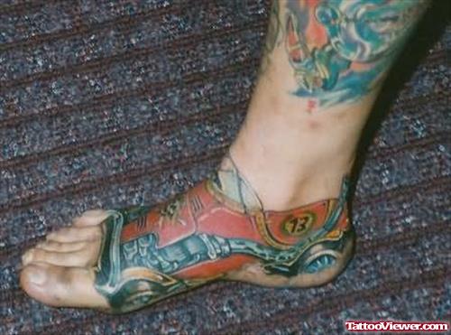 Foot Car Tattoo