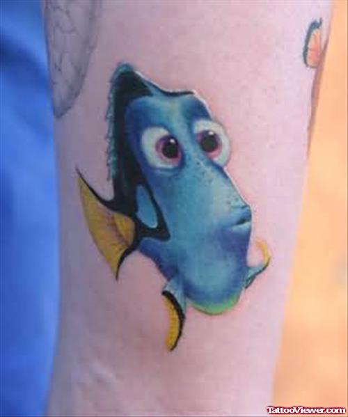 Cartoon Fish Tattoo