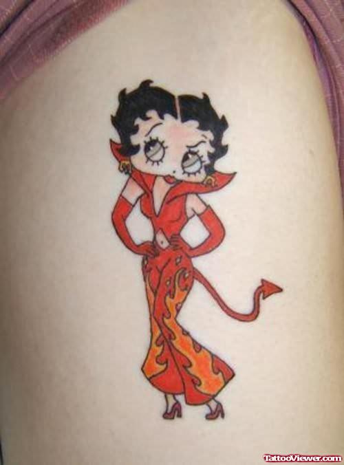 Angel Betty Boop Tattoo