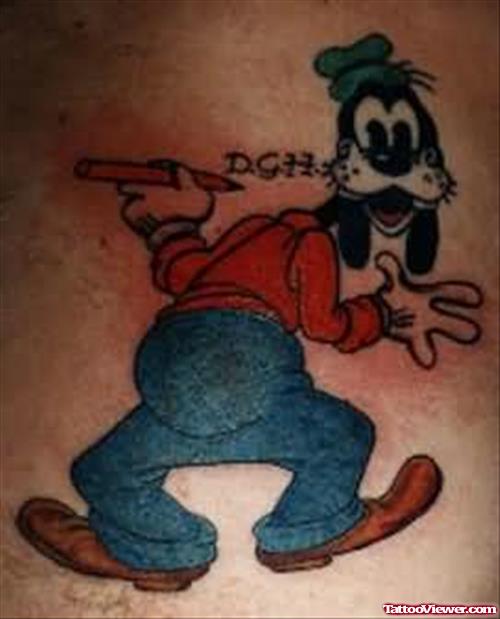 Goofy - Cartoon Tattoo