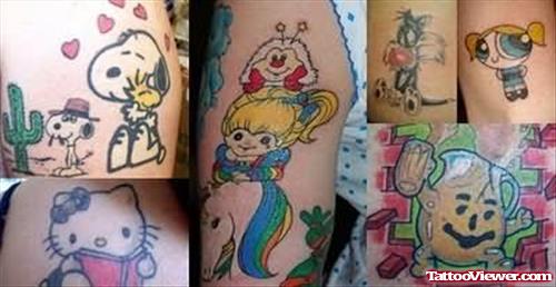 New Cartoon Tattoos