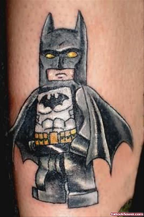 Bat Man Cartoon Tattoo