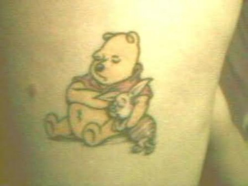 Pooh Cartoon Tattoo