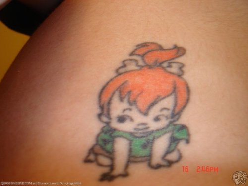 Color Ink Baby Cartoon Tattoo
