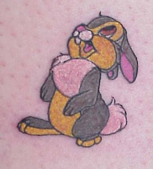 Rabbit Cartoon Tattoo