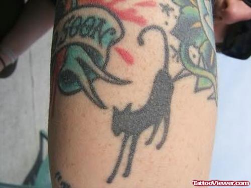 Cat Tattoo Design On Arm