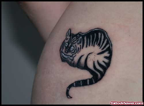 Cat Sitting Tattoo